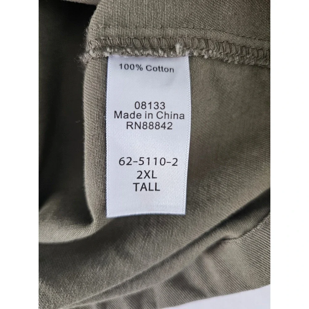 [Gorpcore] Boulder Creek Field Jacket Mens 2XL Tall Olive Green Cargo Utility